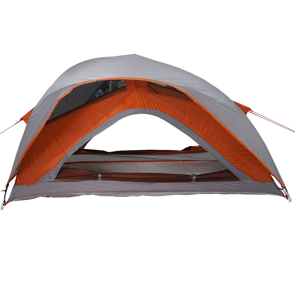 1-personers campingtelt vandtæt grå og orange - Image 5