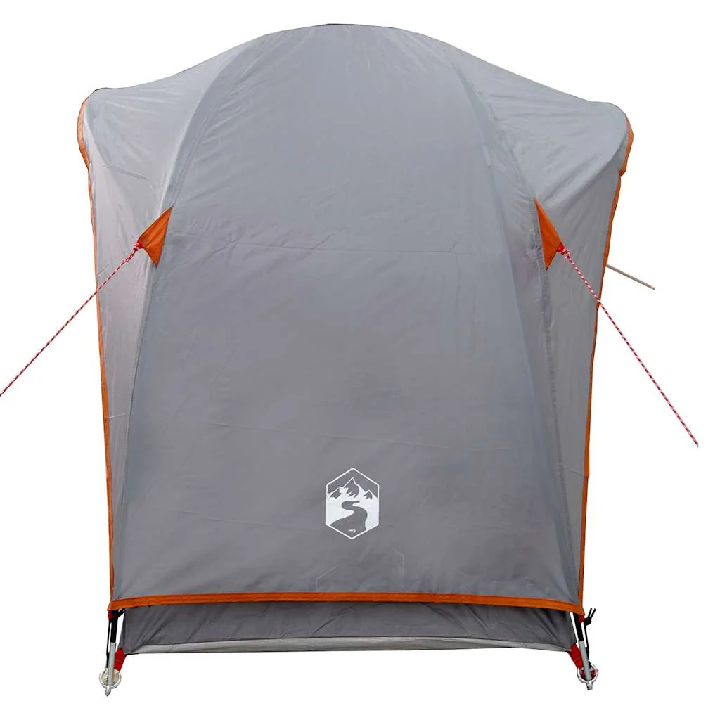 1-personers campingtelt vandtæt grå og orange - Image 7
