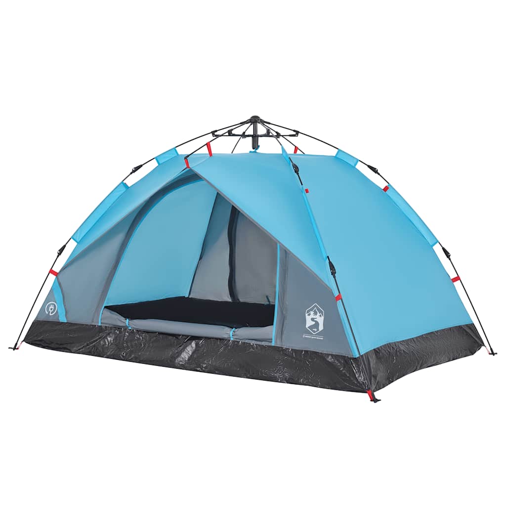 2-personers campingtelt kuppel quick-release blå - Image 4