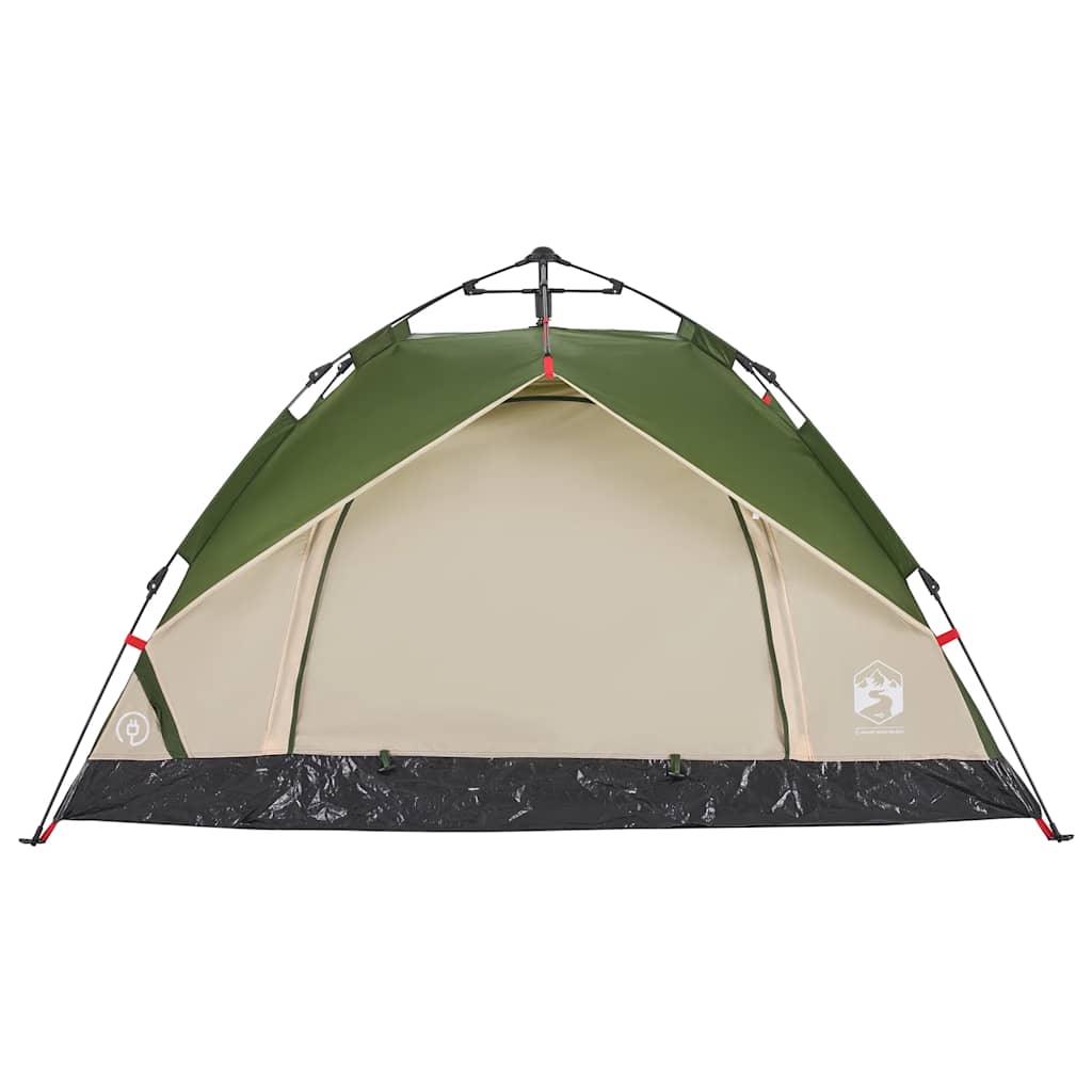 2-personers campingtelt kuppel quick-release grøn - Image 5