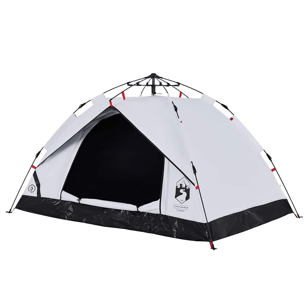 2-personers campingtelt kuppel quick-release mørklægning hvid - Image 4