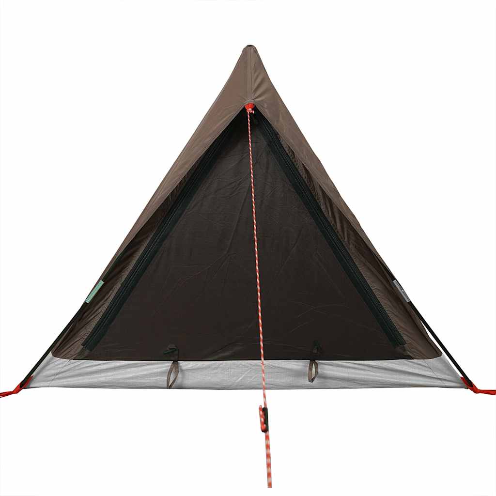 2-personers campingtelt vandtæt brun - Image 7