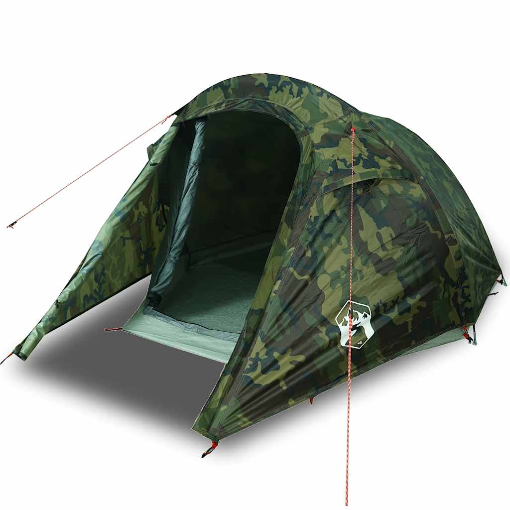 2-personers campingtelt vandtæt camouflage - Image 2