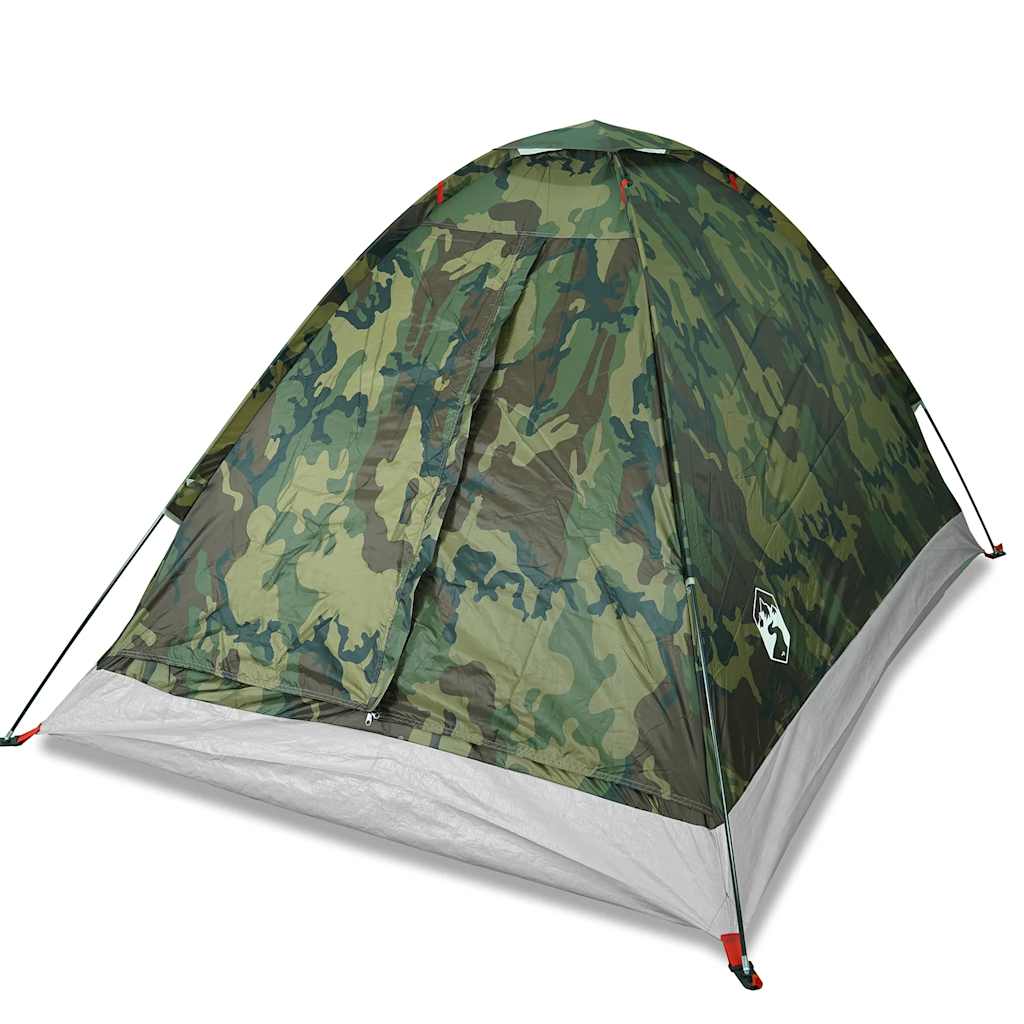 2-personers campingtelt vandtæt kuppel camouflage - Image 2
