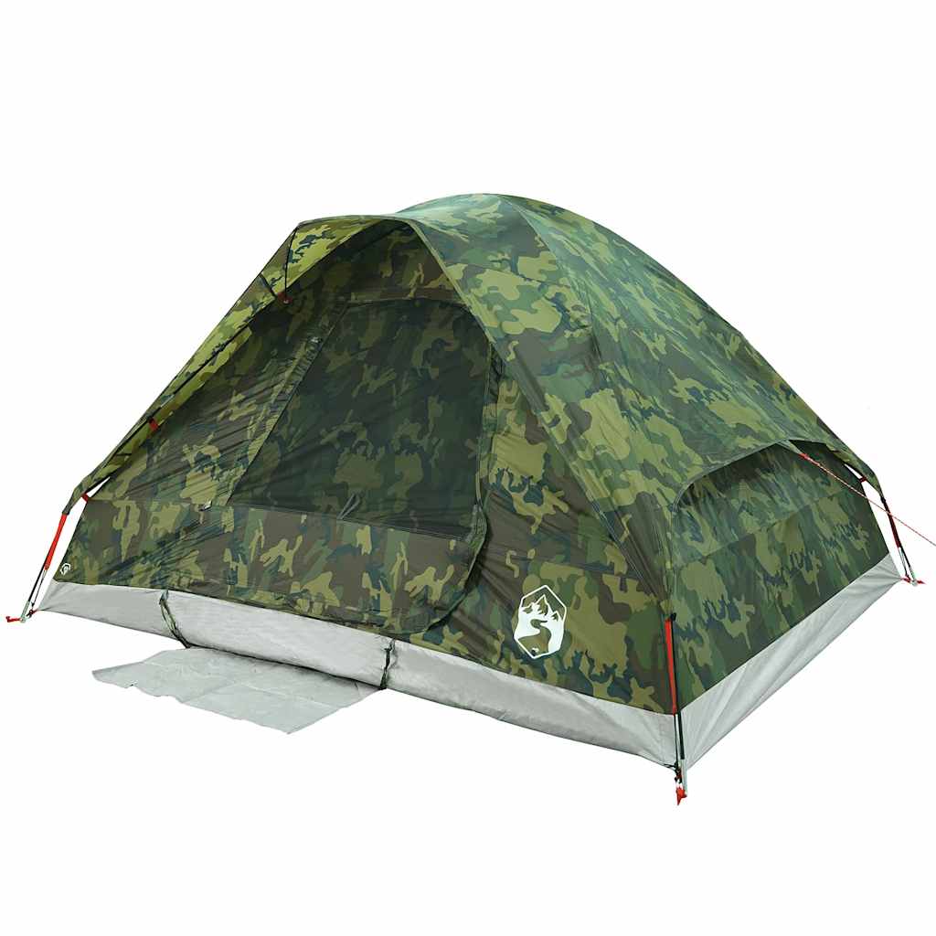 2-personers campingtelt vandtæt kuppel camouflage - Image 6