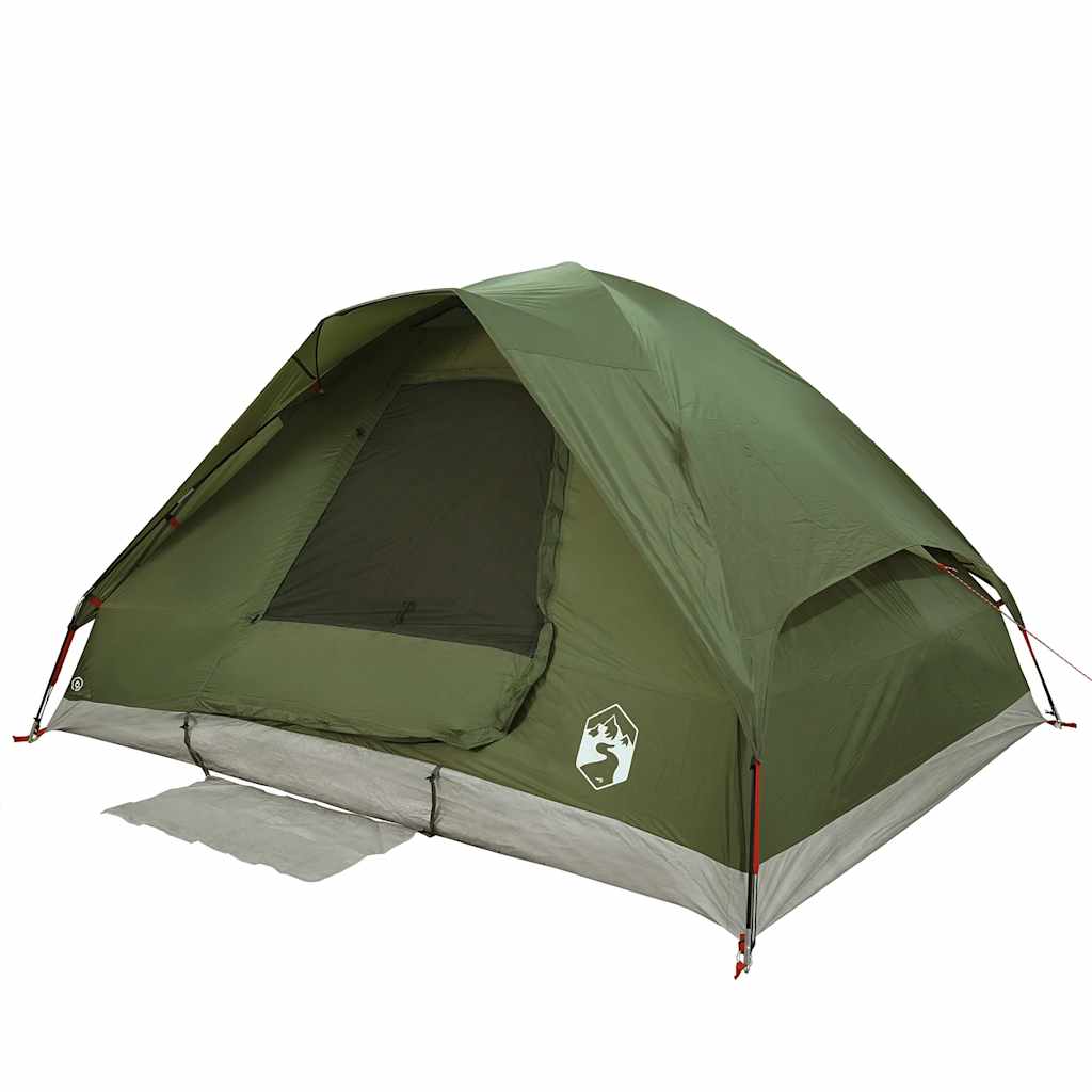 2-personers campingtelt vandtæt kuppel olivengrøn - Image 6