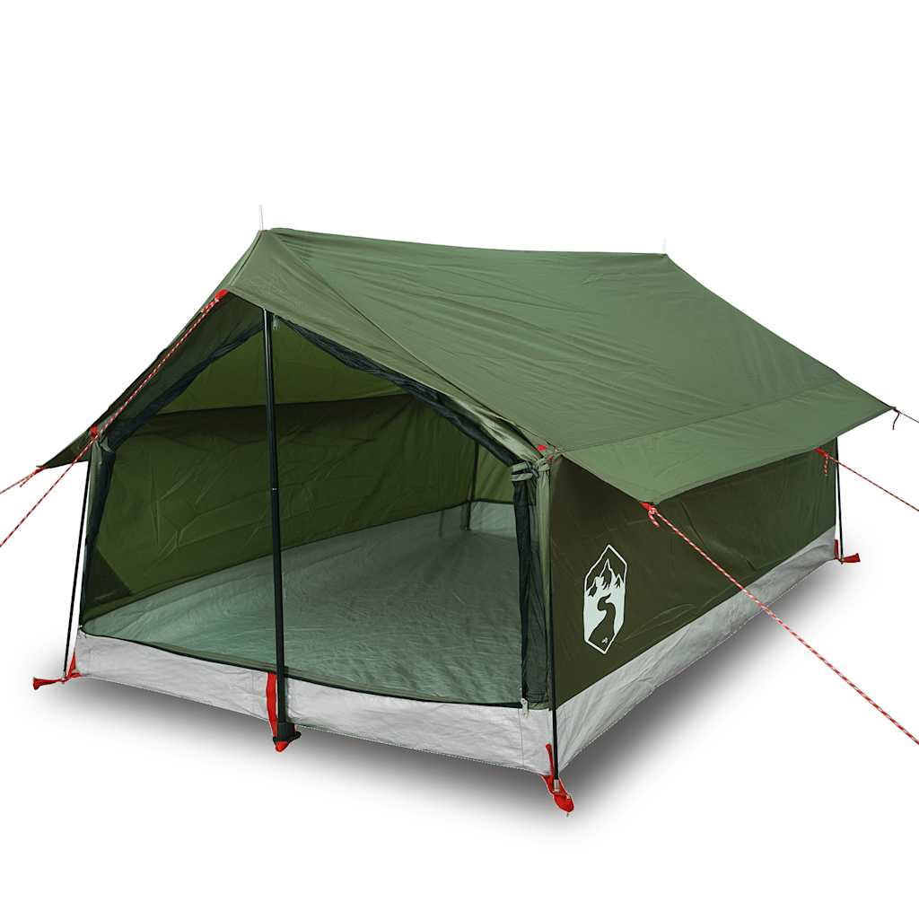 2-personers campingtelt vandtæt olivengrøn - Image 2