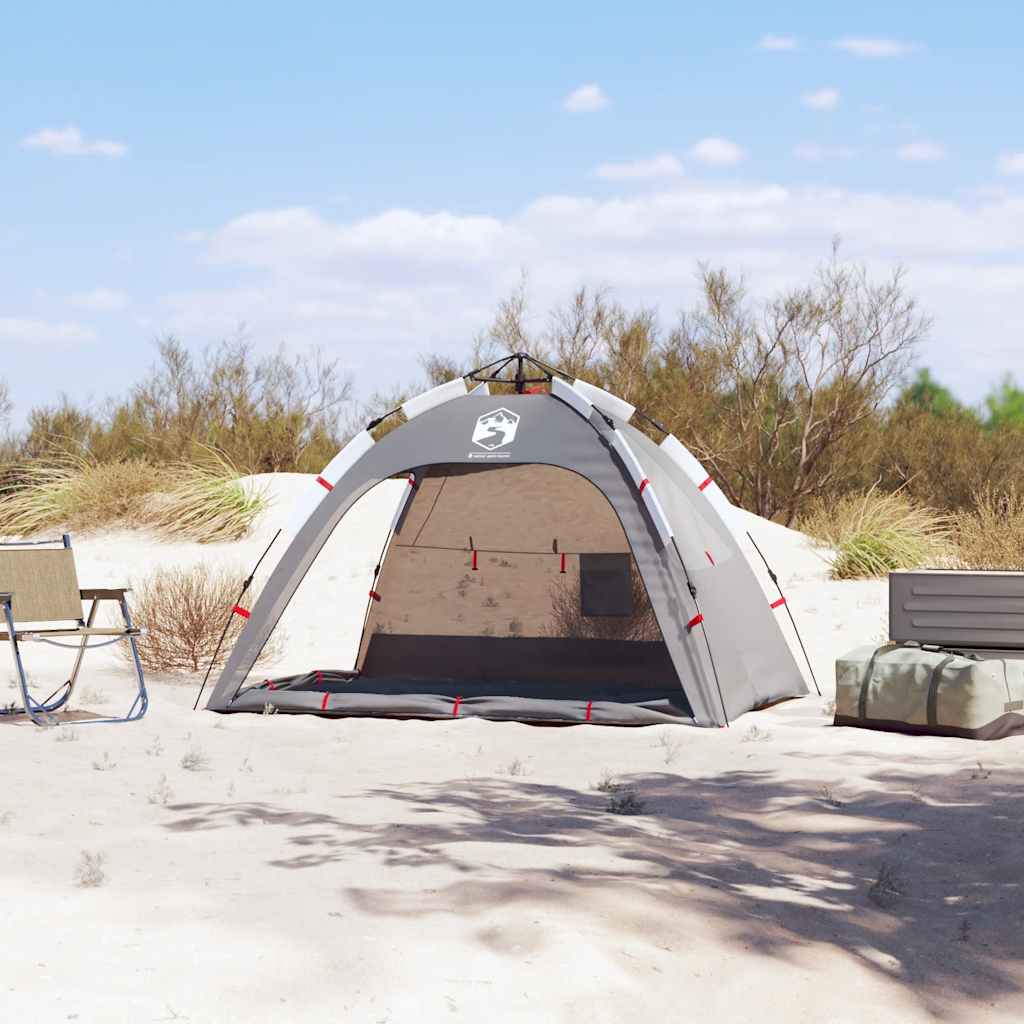 2-personers campingtelt vandtæt quick-release grå - Image 3