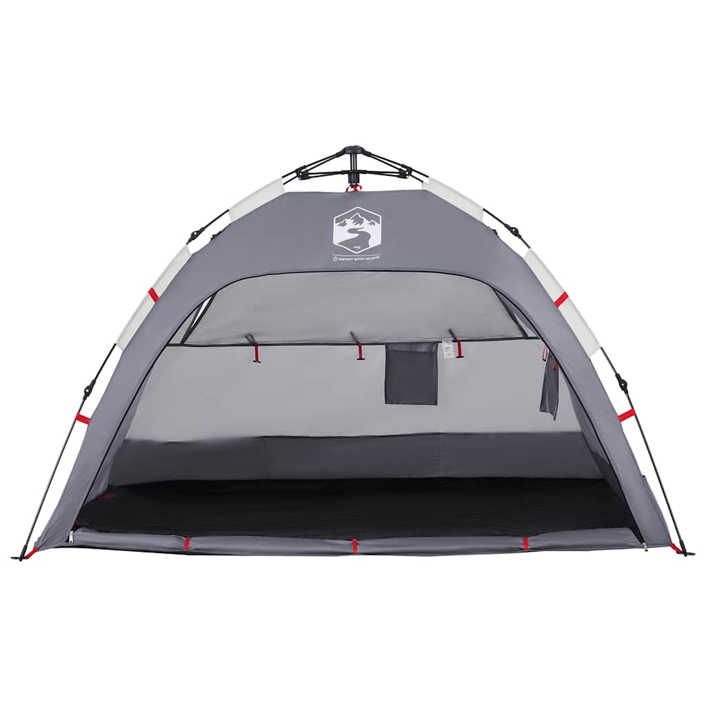 2-personers campingtelt vandtæt quick-release grå - Image 7
