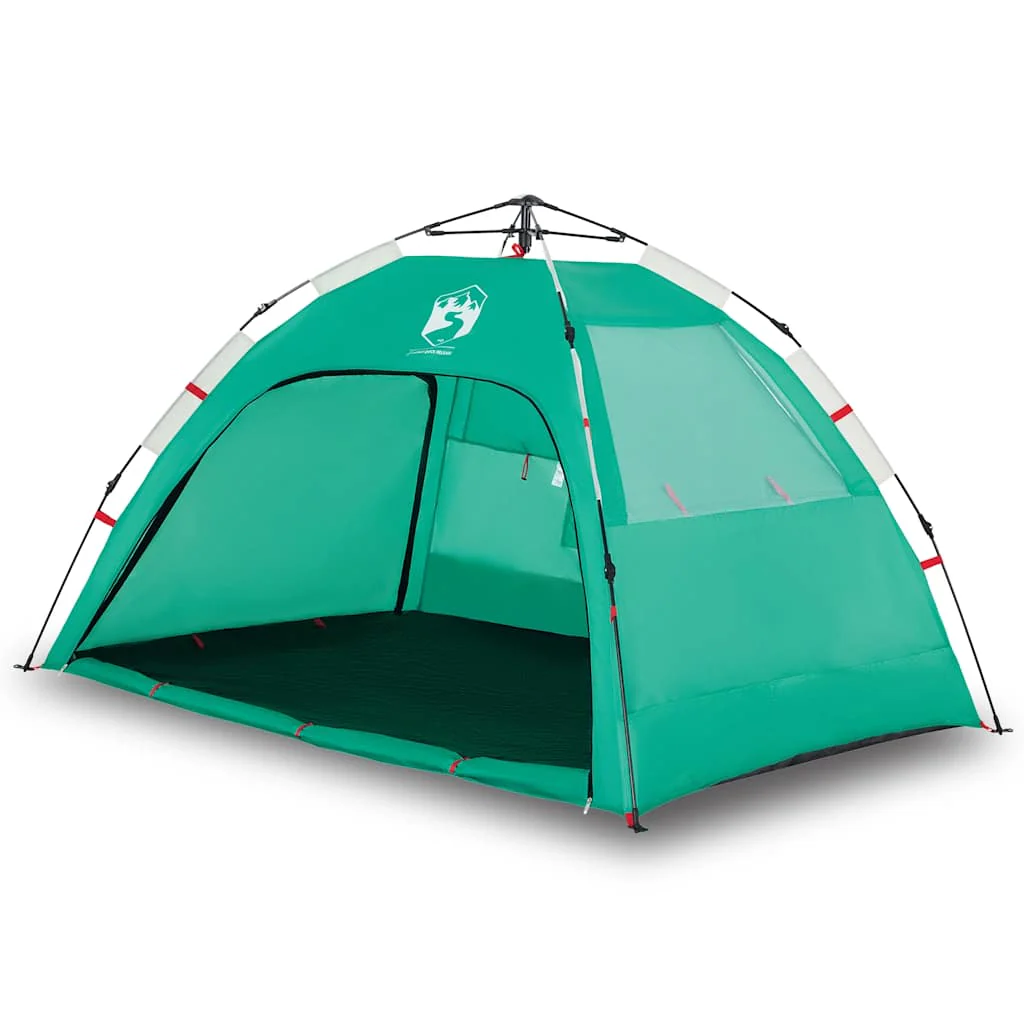 2-personers campingtelt vandtæt quick-release grøn - Image 2