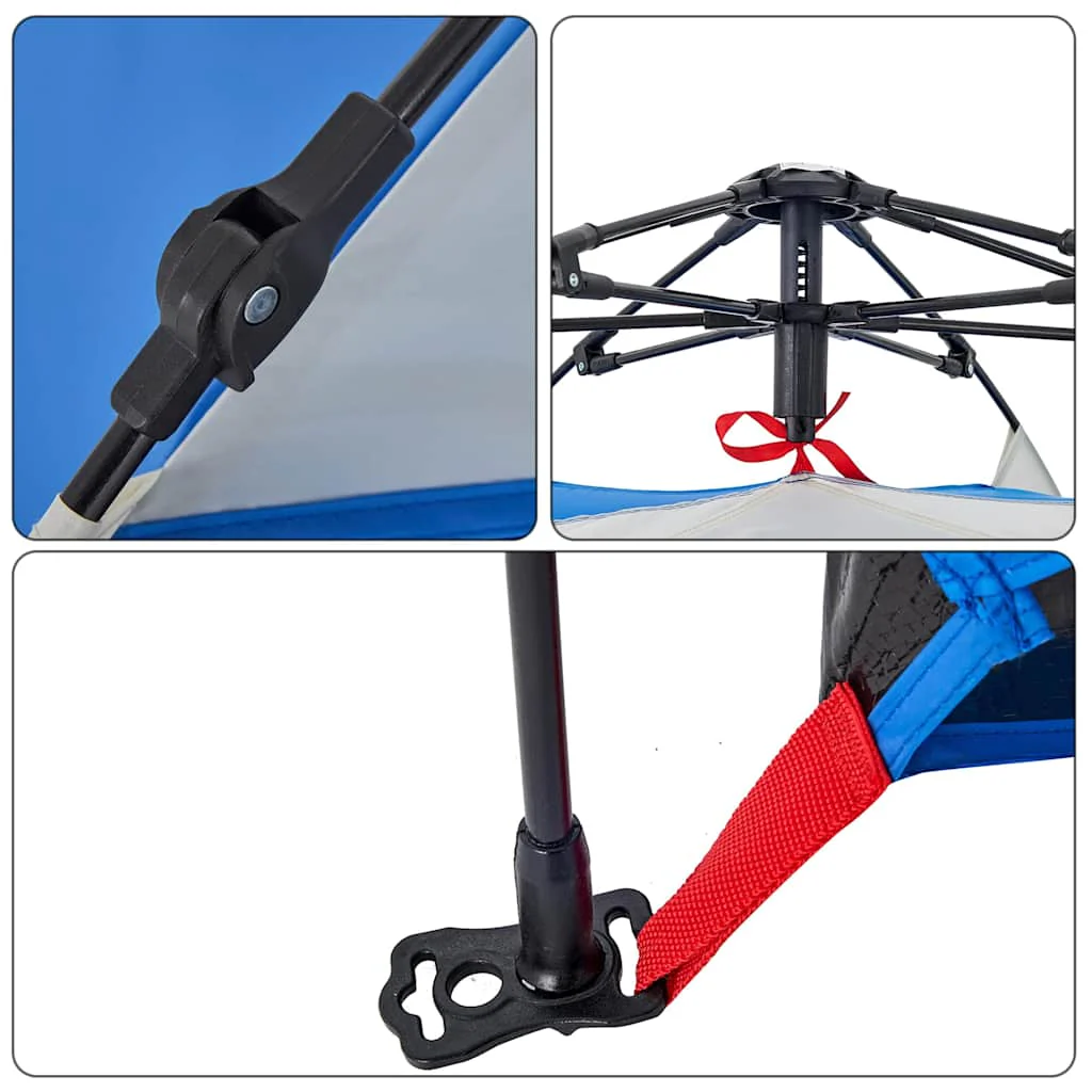 2-personers strandtelt vandtæt quick-release azurblå - Image 10