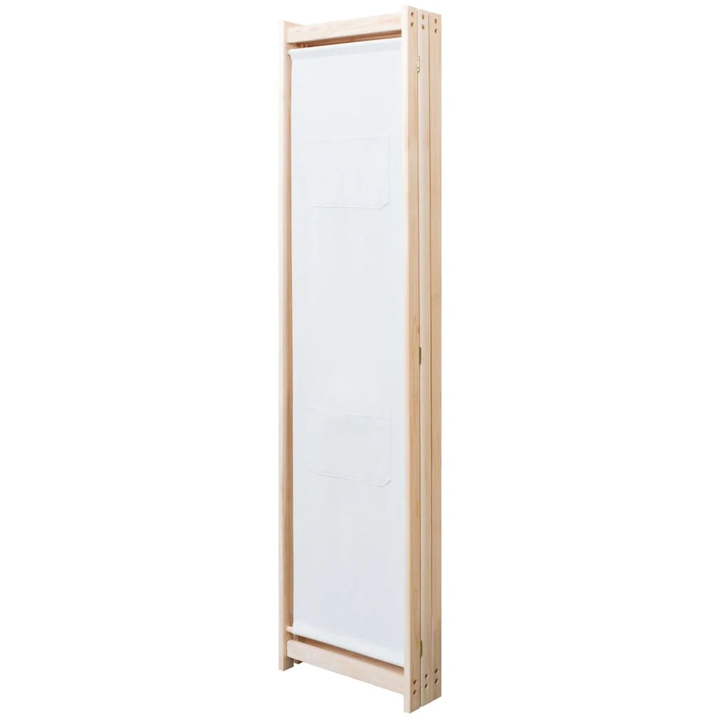 3-panels rumdeler 120 x 170 x 4 cm stof cremefarvet - Image 3