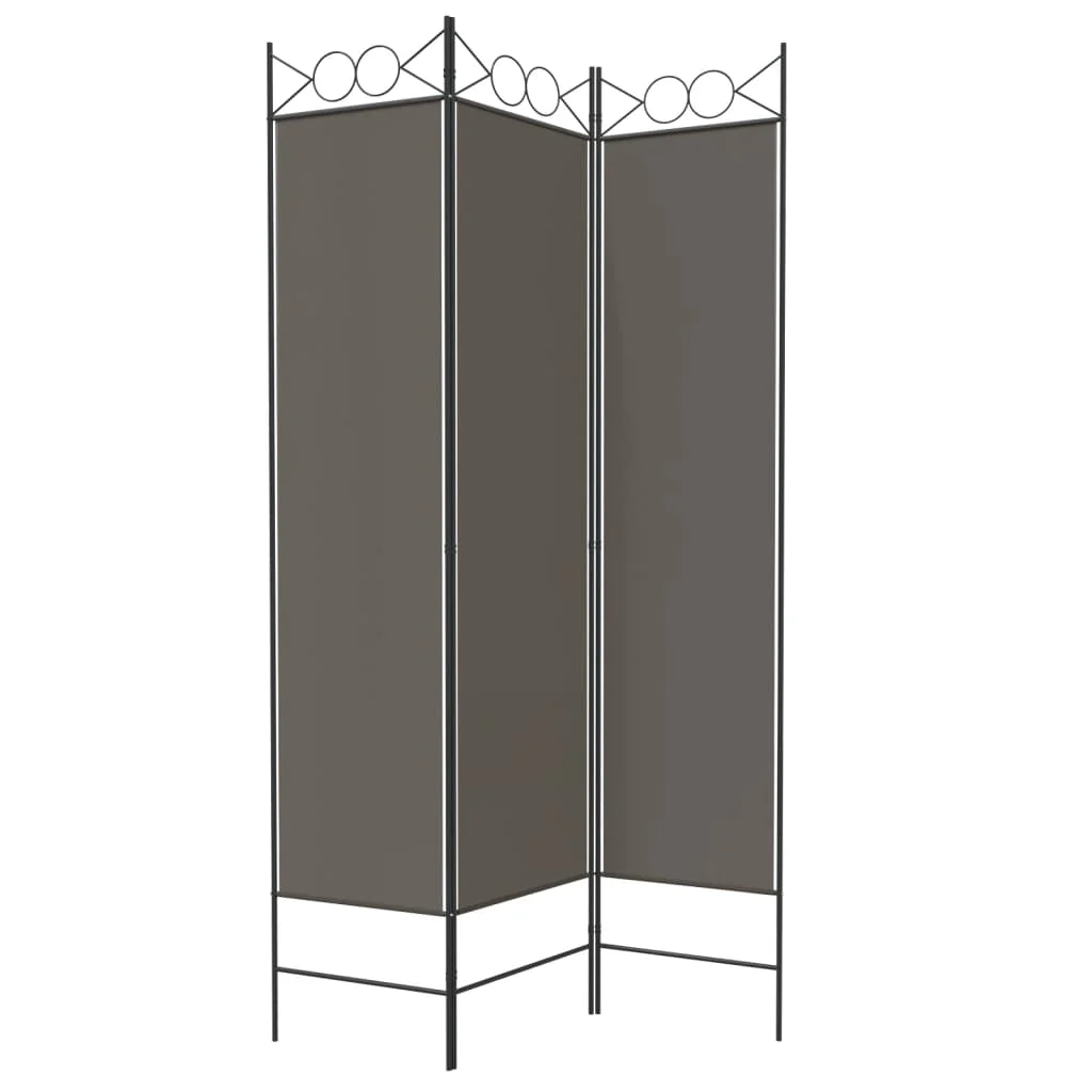 3-panels rumdeler 120x220 cm stof antracitgrå - Image 5