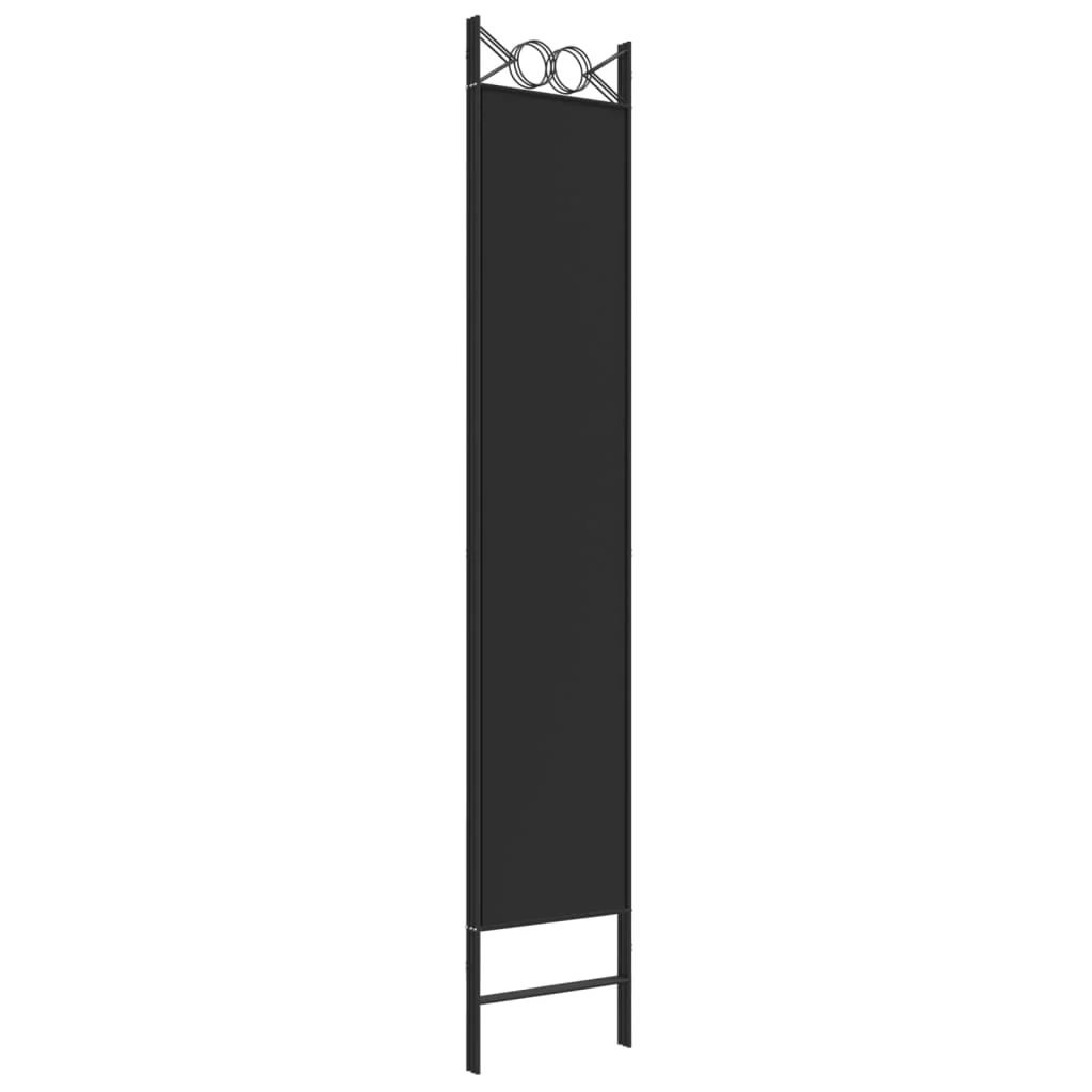 3-panels rumdeler 120x220 cm stof sort - Image 6