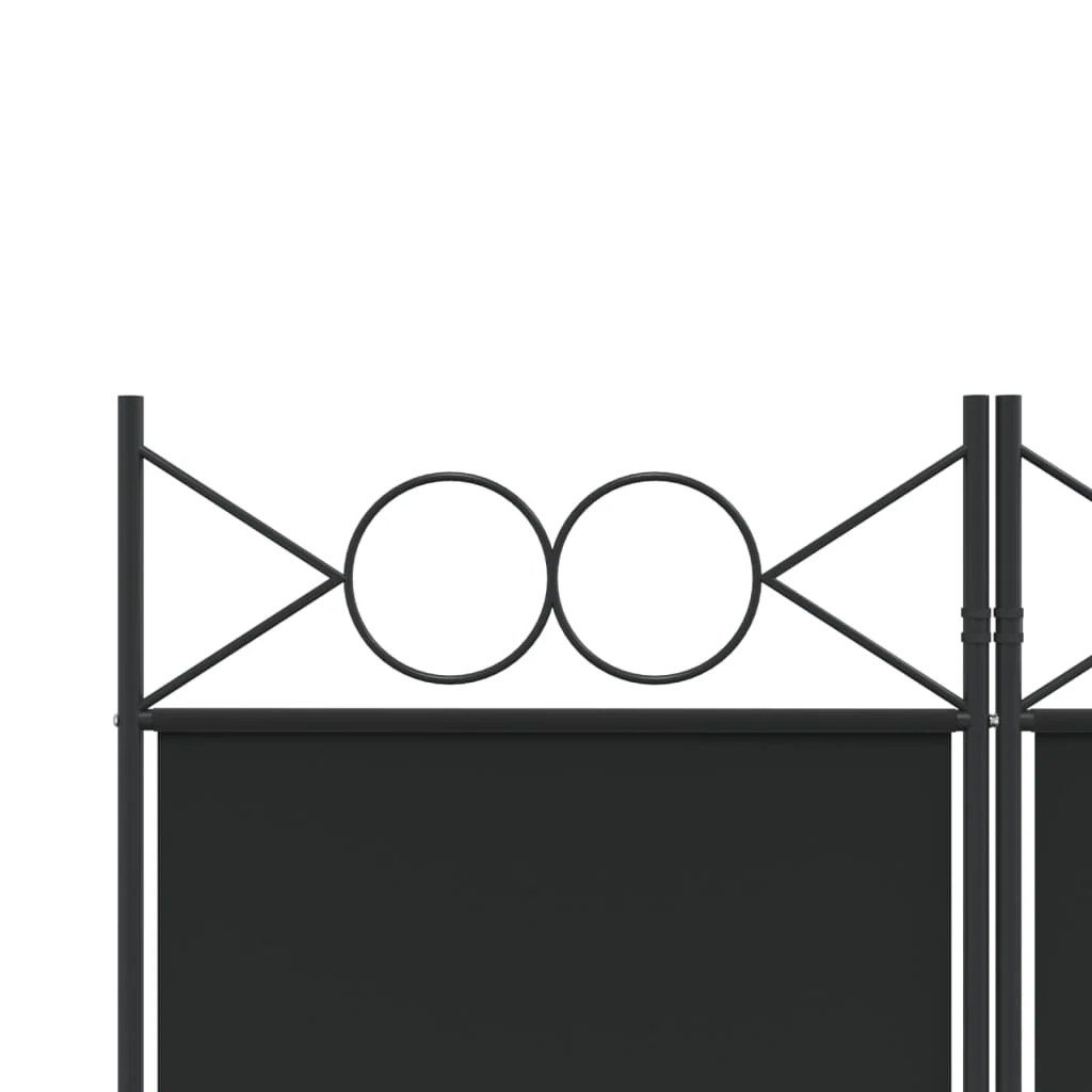 3-panels rumdeler 120x220 cm stof sort - Image 7