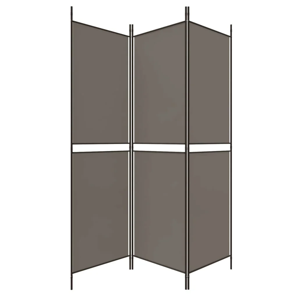 3-panels rumdeler 150x180 cm stof antracitgrå - Image 4