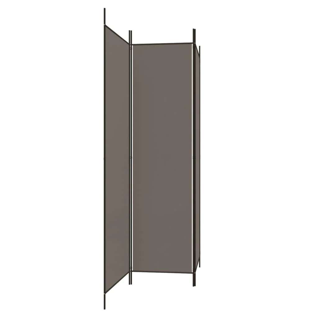 3-panels rumdeler 150x220 cm stof antracitgrå - Image 4