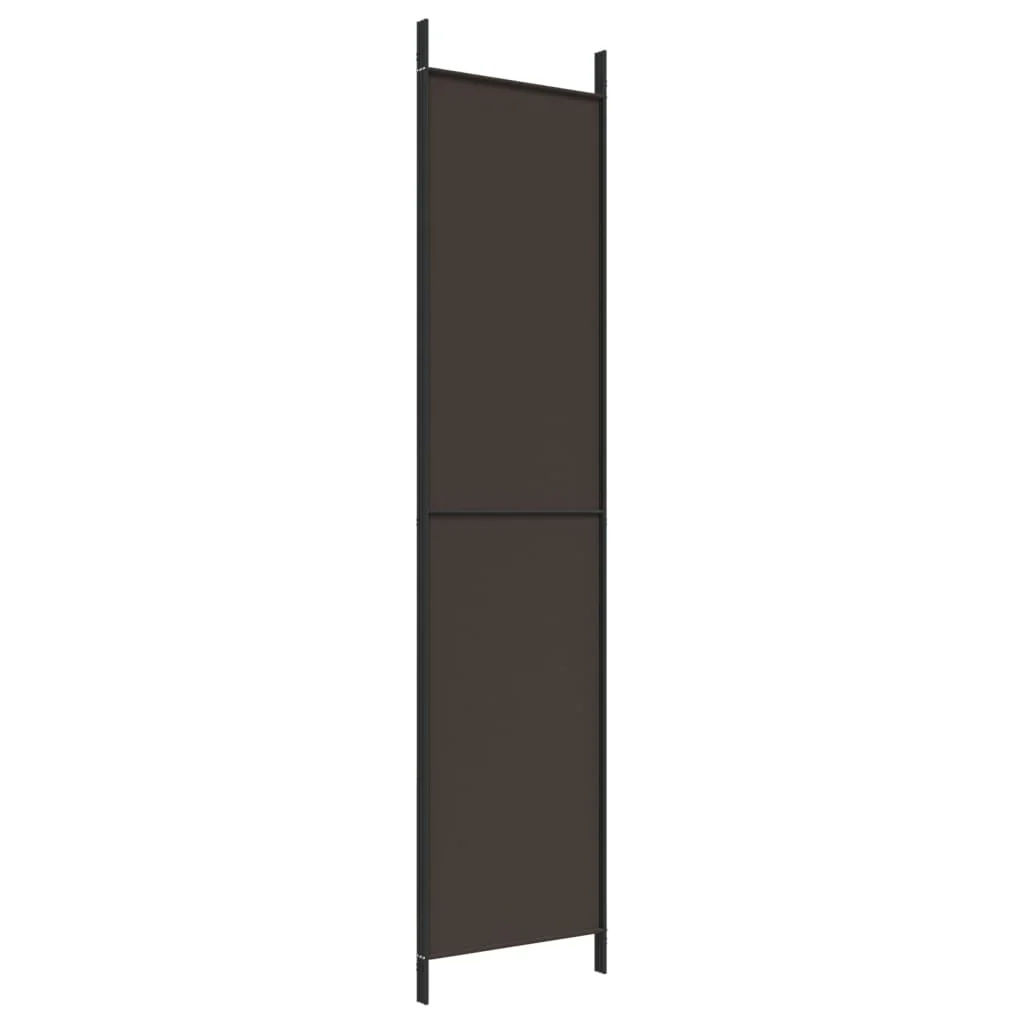 3-panels rumdeler 150x220 cm stof brun - Image 6