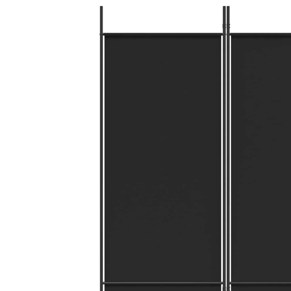 3-panels rumdeler 150x220 cm stof sort - Image 7