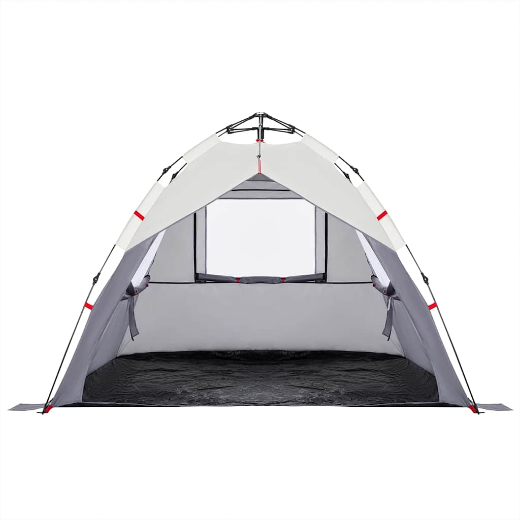 3-personers campingtelt vandtæt quick-release grå - Image 7
