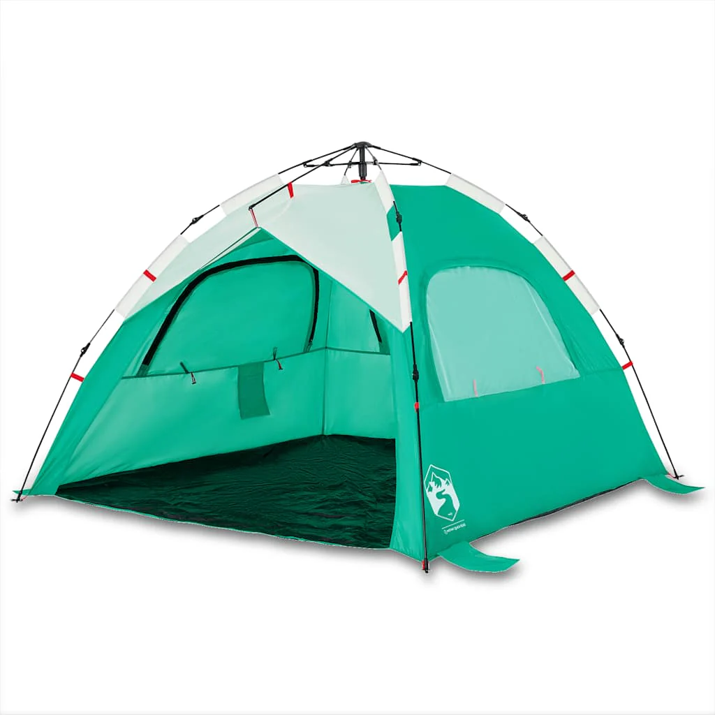 3-personers campingtelt vandtæt quick-release grøn - Image 2
