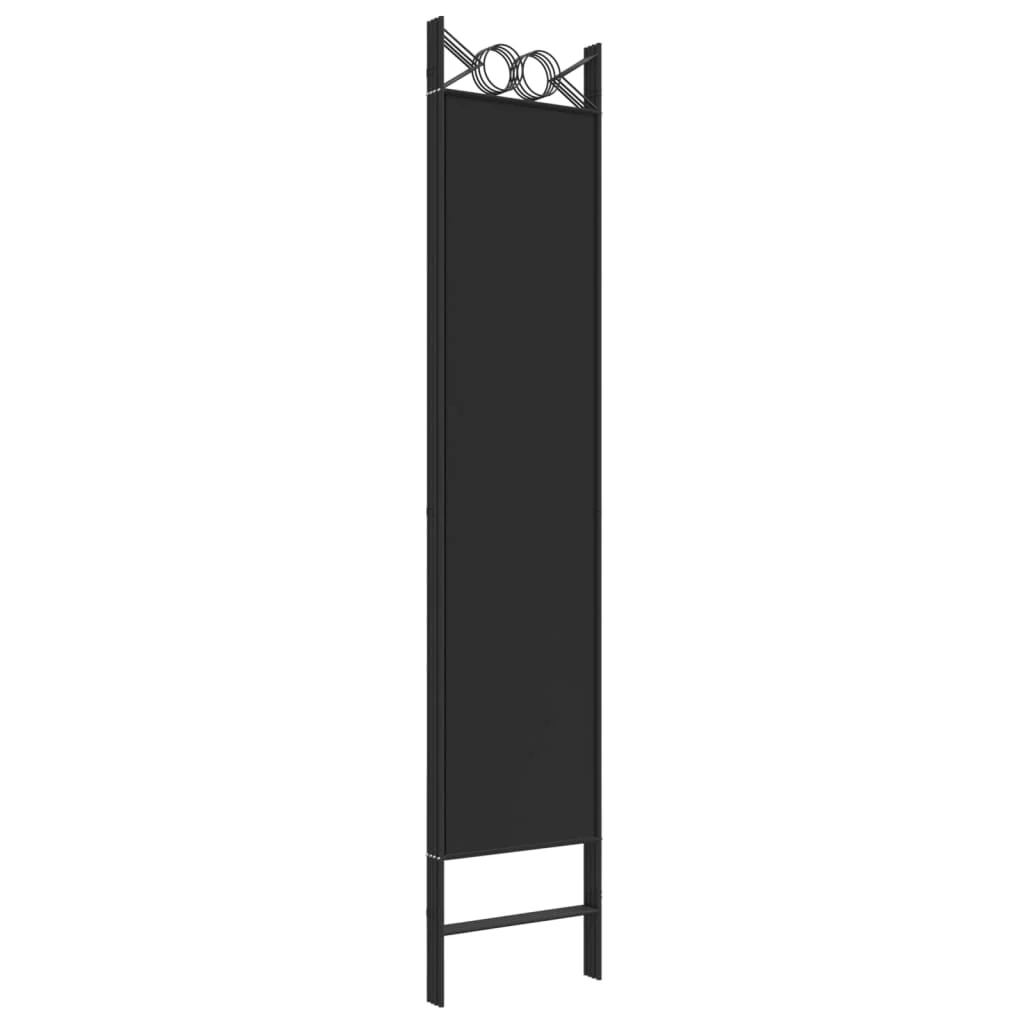 4-panels rumdeler 160x200 cm stof sort - Image 6