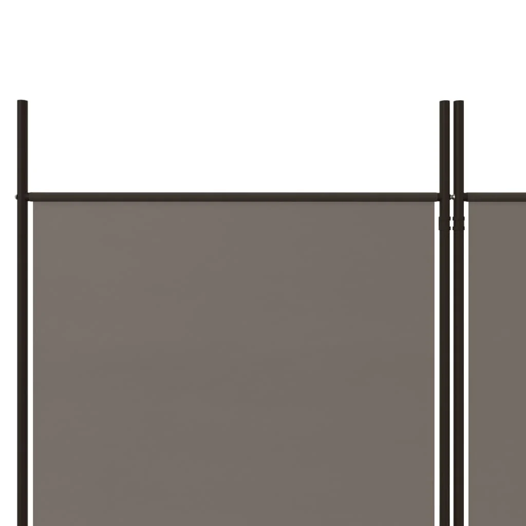 4-panels rumdeler 200x180 cm stof antracitgrå - Image 7