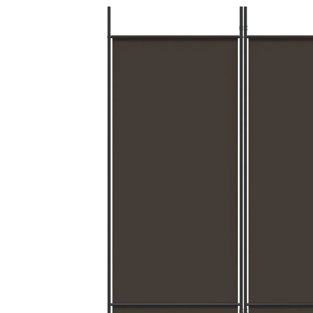 4-panels rumdeler 200x220 cm stof brun - Image 7