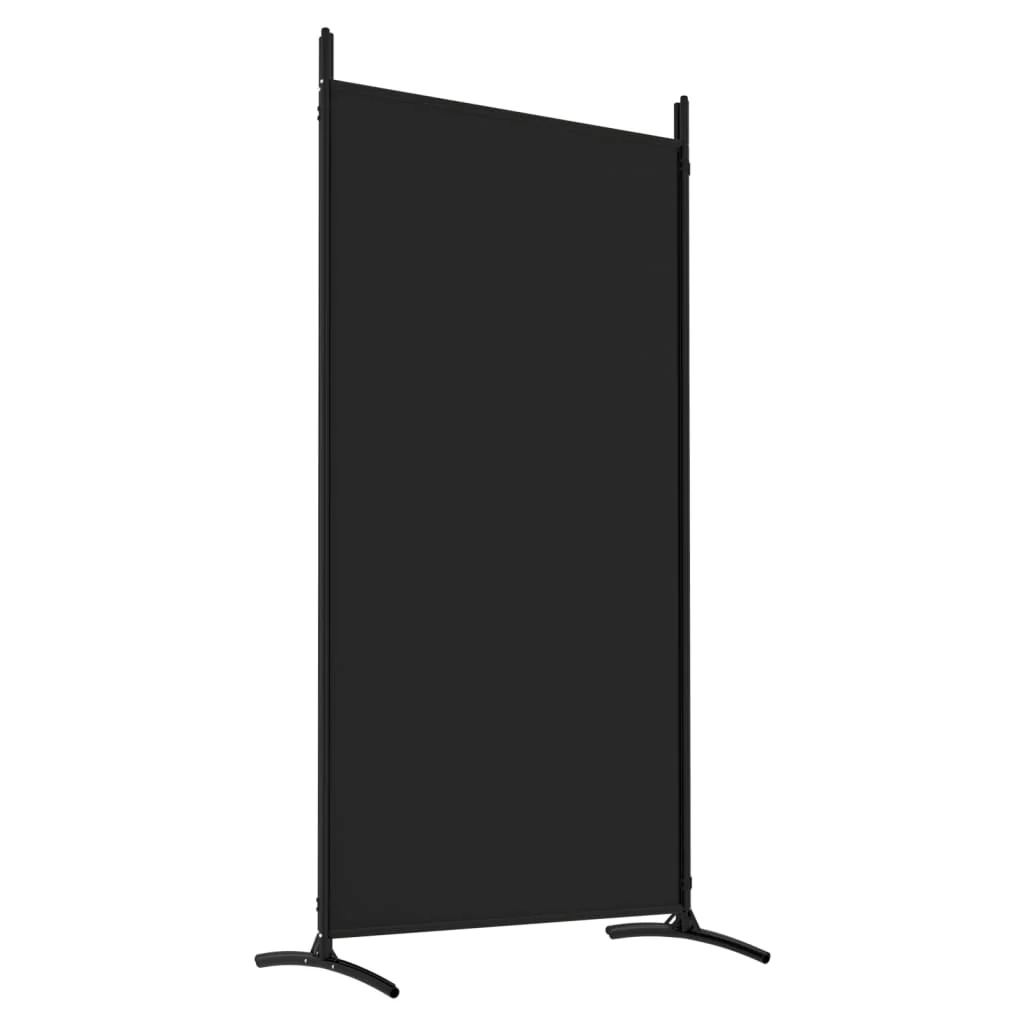 4-panels rumdeler 346x180 cm stof sort - Image 6