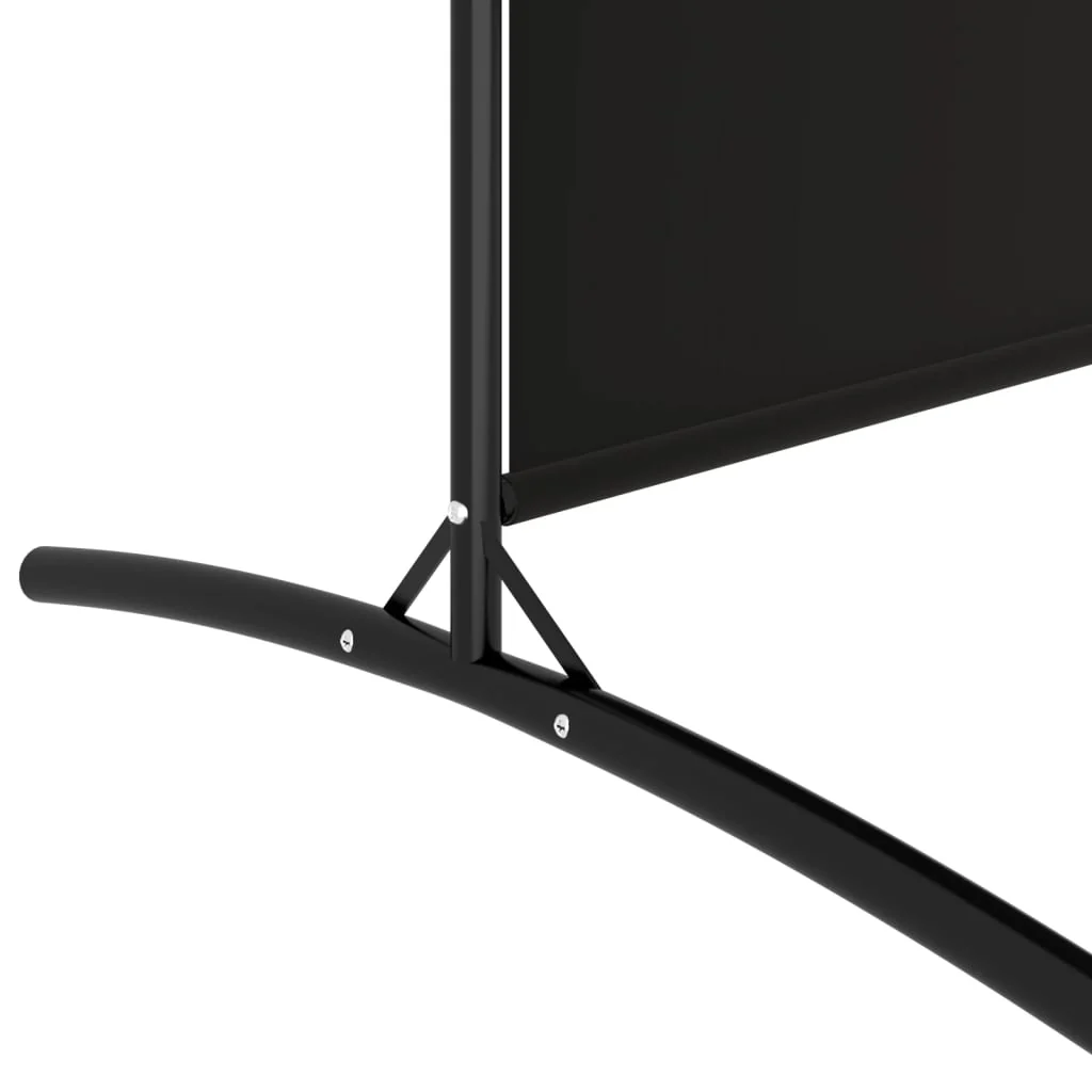 4-panels rumdeler 346x180 cm stof sort - Image 7