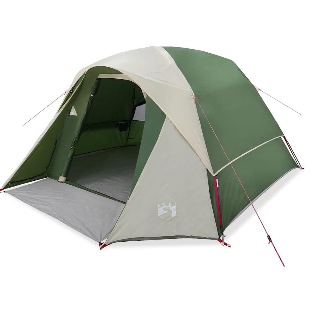 4-personers campingtelt vandtæt grøn - Image 2