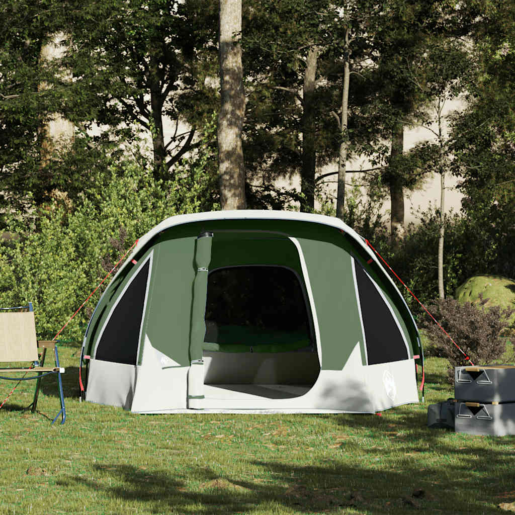 4-personers campingtelt vandtæt grøn - Image 5