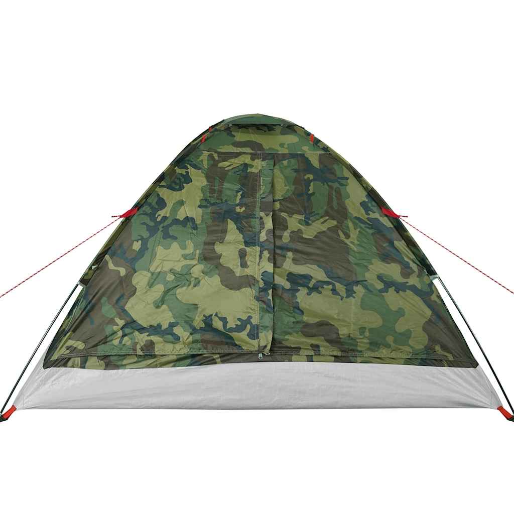 4-personers campingtelt vandtæt kuppel camouflage - Image 7