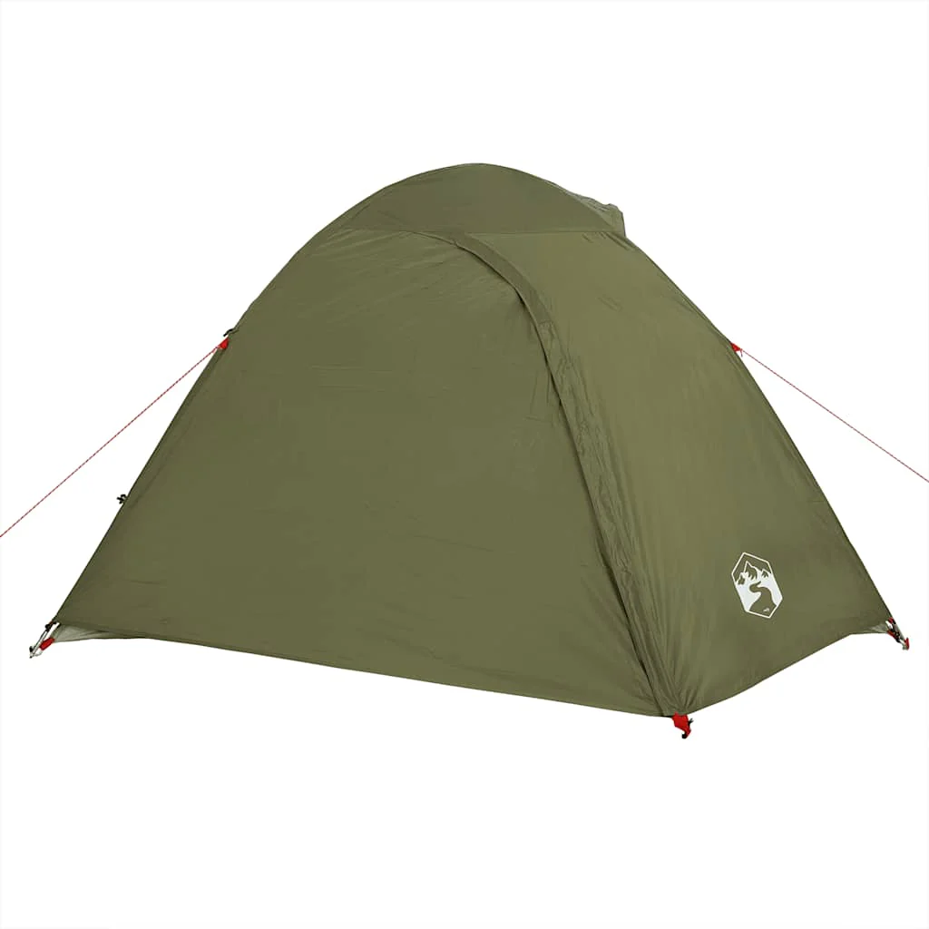 4-personers campingtelt vandtæt kuppel olivengrøn - Image 7