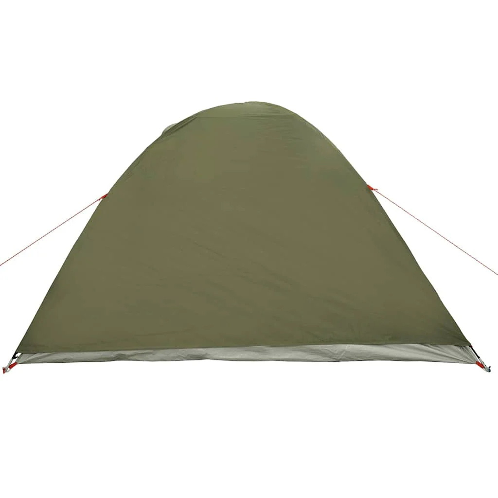 4-personers campingtelt vandtæt kuppel olivengrøn - Image 8