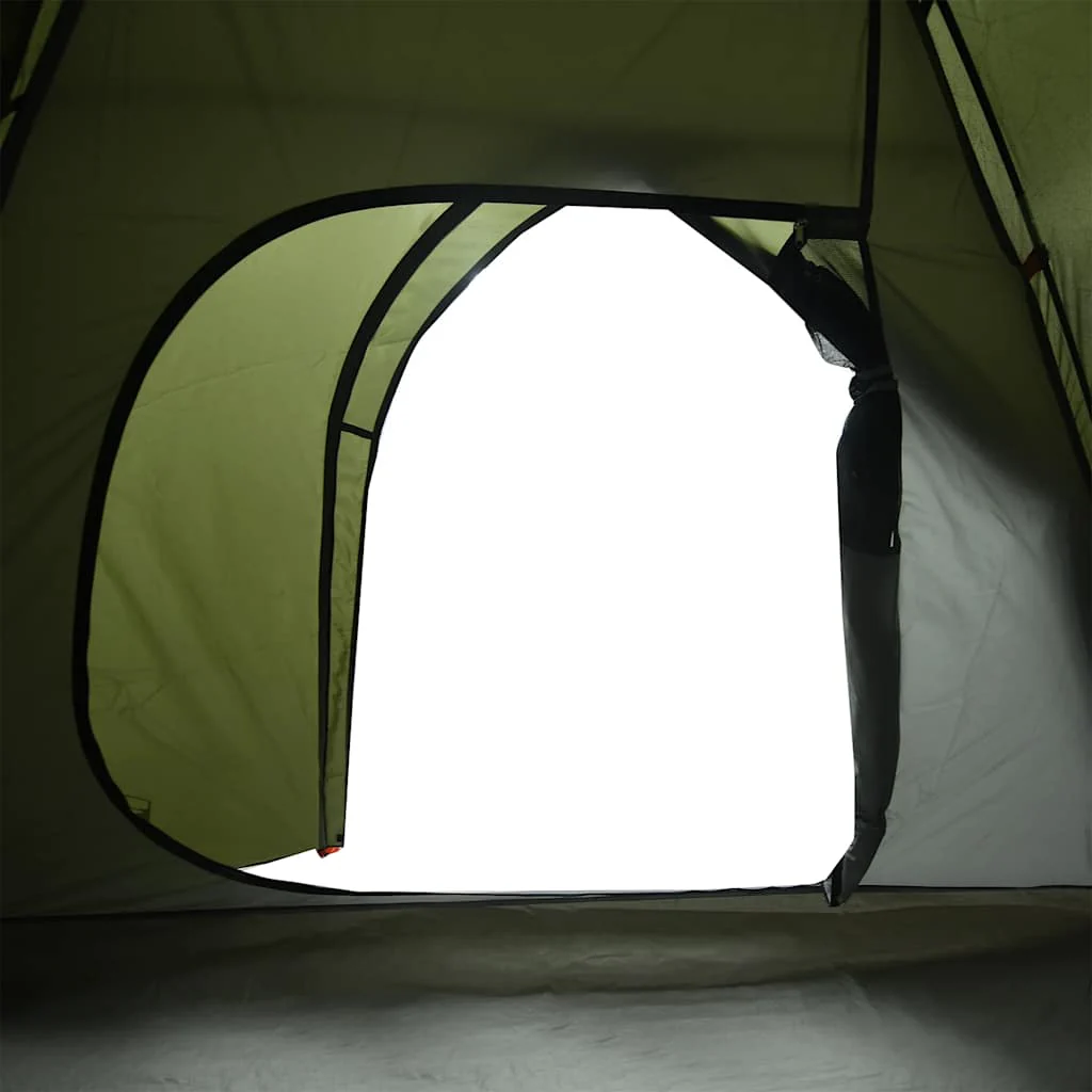 4-personers campingtelt vandtæt kuppel olivengrøn - Image 9