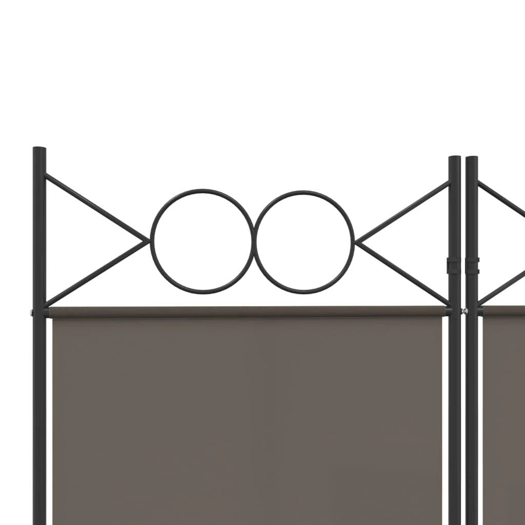 5-panels rumdeler 240x220 cm stof antracitgrå - Image 7