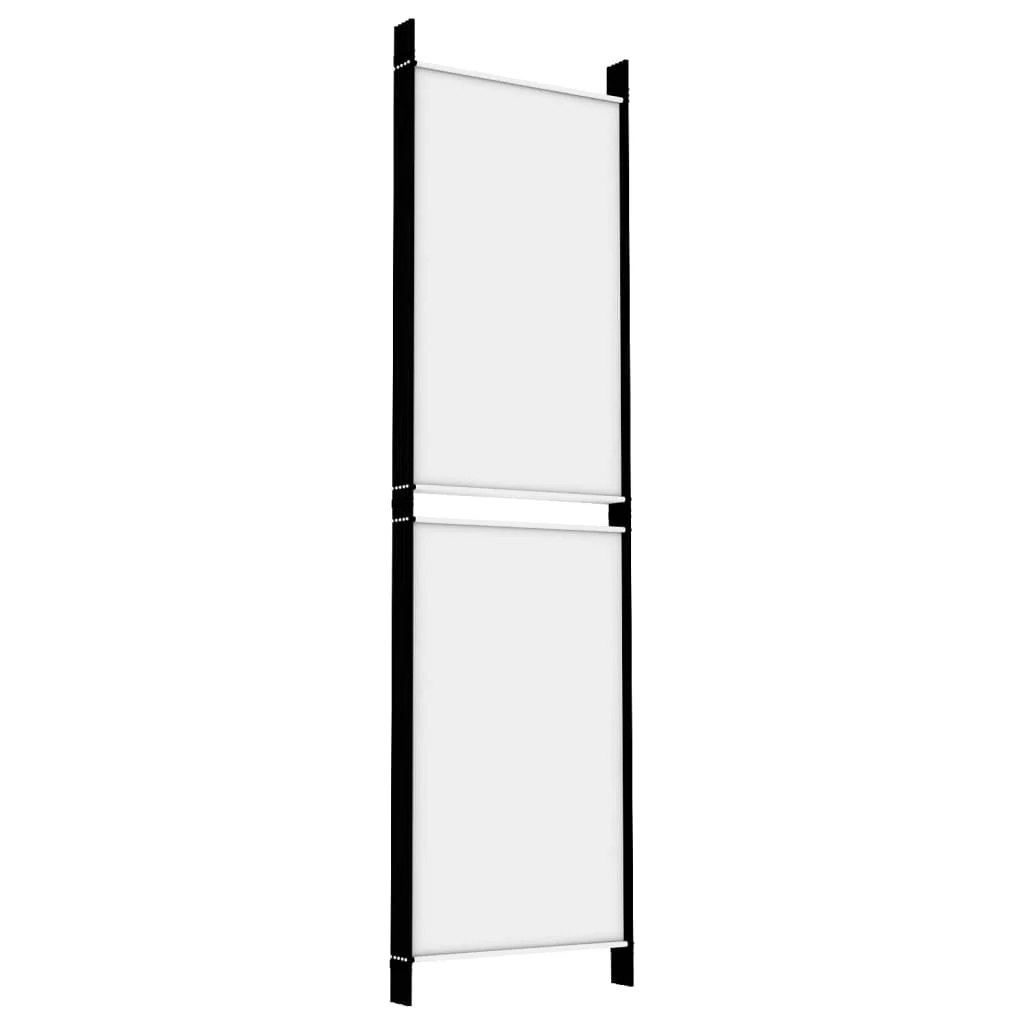5-panels rumdeler 250x180 cm stof hvid - Image 6