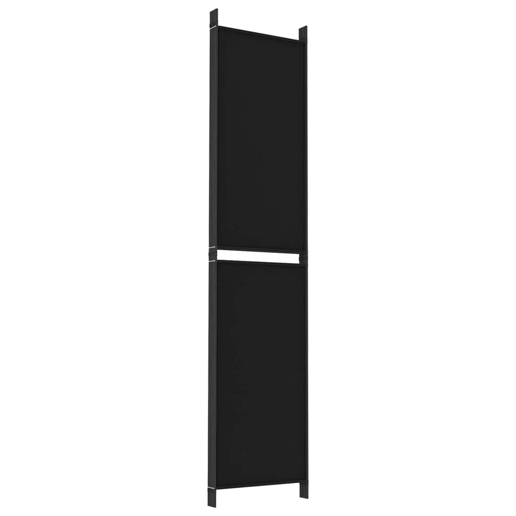 5-panels rumdeler 250x220 cm stof sort - Image 6