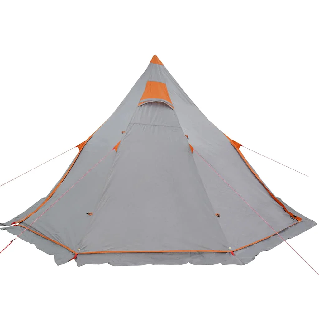 5-personers campingtelt vandtæt grå - Image 8