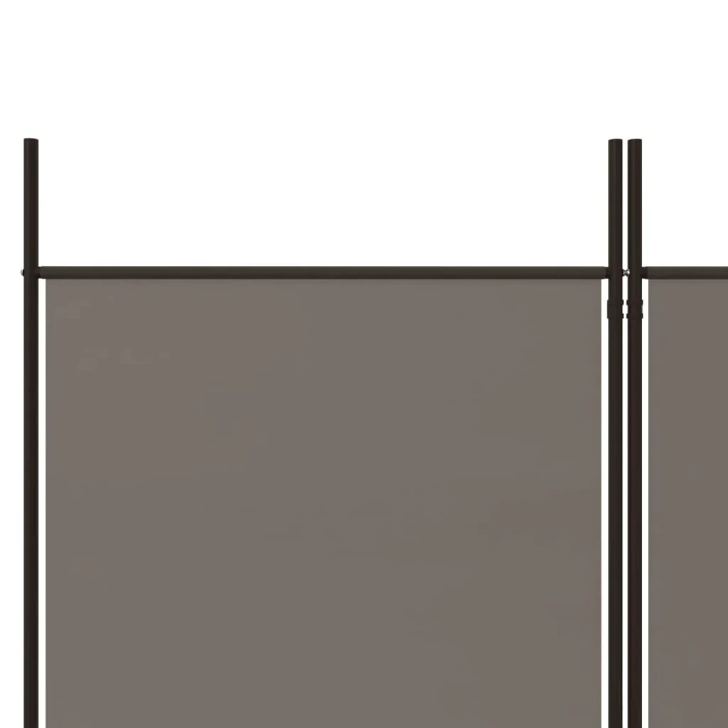 6-panels rumdeler 300x180 cm stof antracitgrå - Image 7