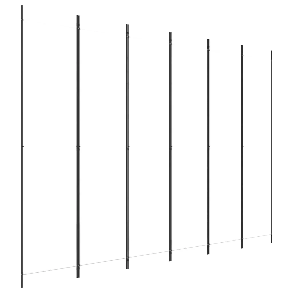 6-panels rumdeler 300x220 cm stof hvid - Image 2