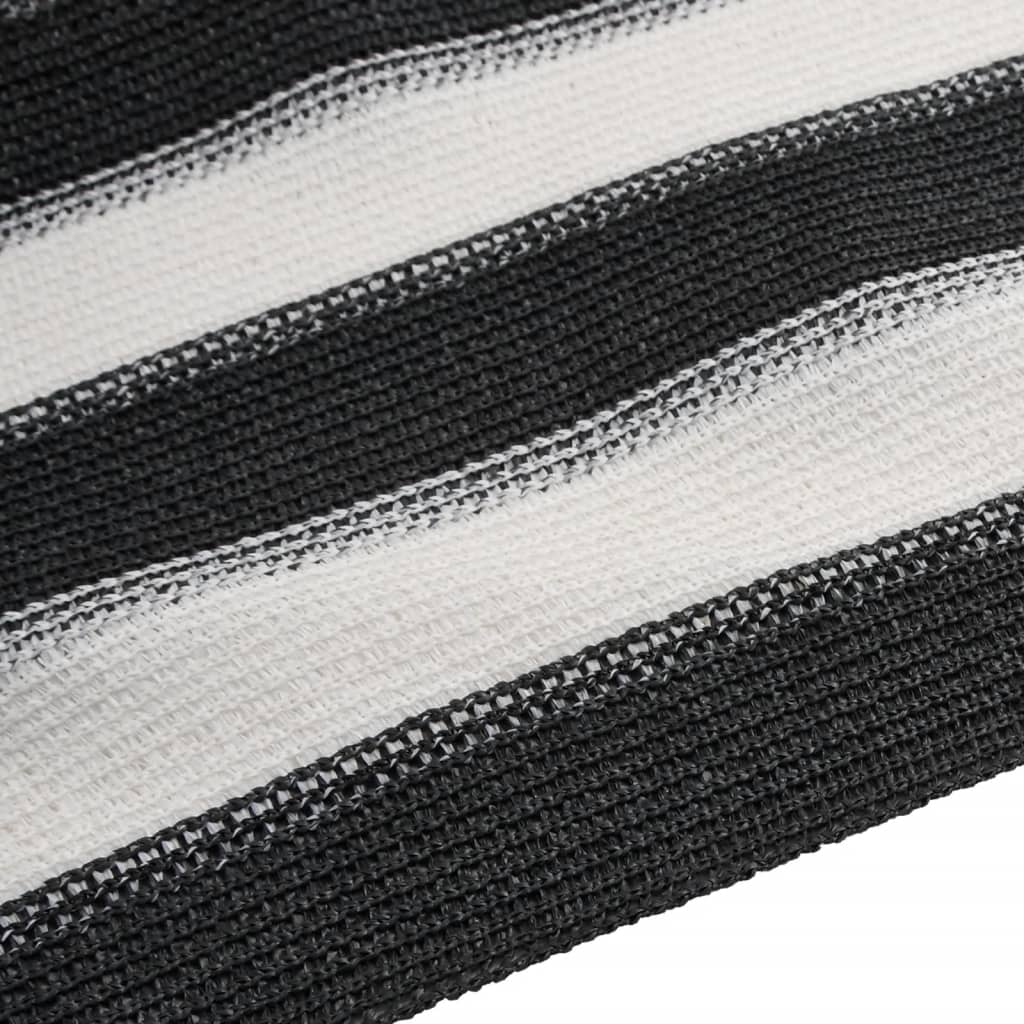 afskærmning 1,5x25 m 150 g/m² HDPE antracitgrå og hvid - Image 5