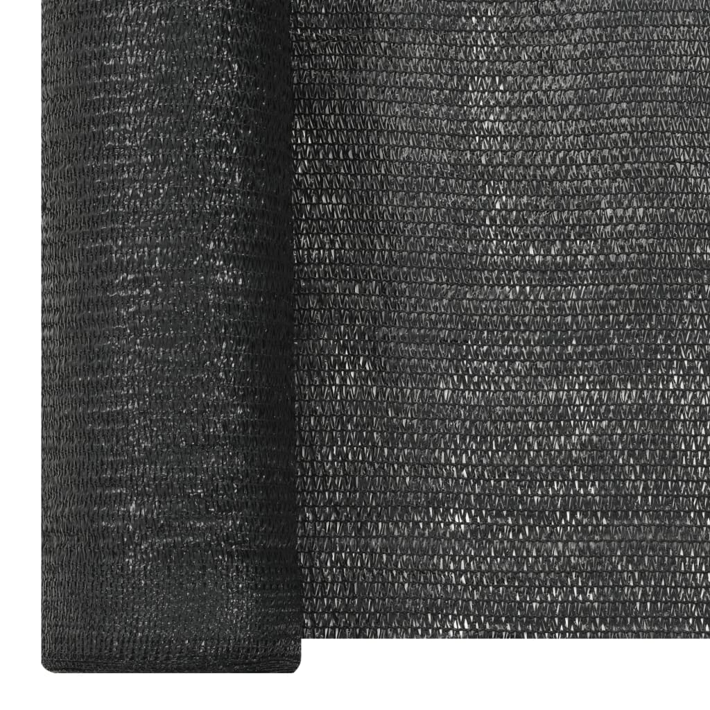 afskærmning 1,5x25 m HDPE 195 g/m² sort - Image 3