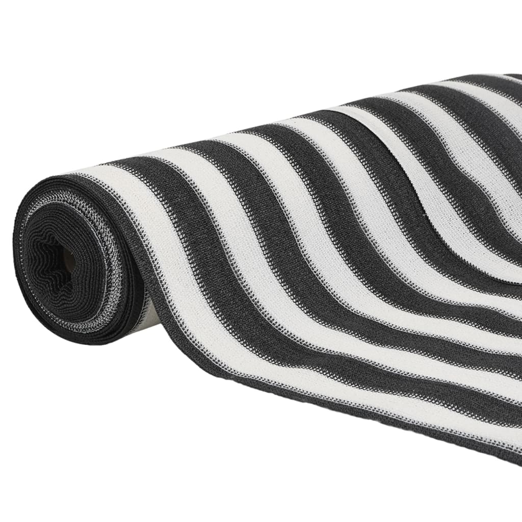 afskærmning 1,5x50 m 195 g/m² HDPE antracitgrå og hvid - Image 3