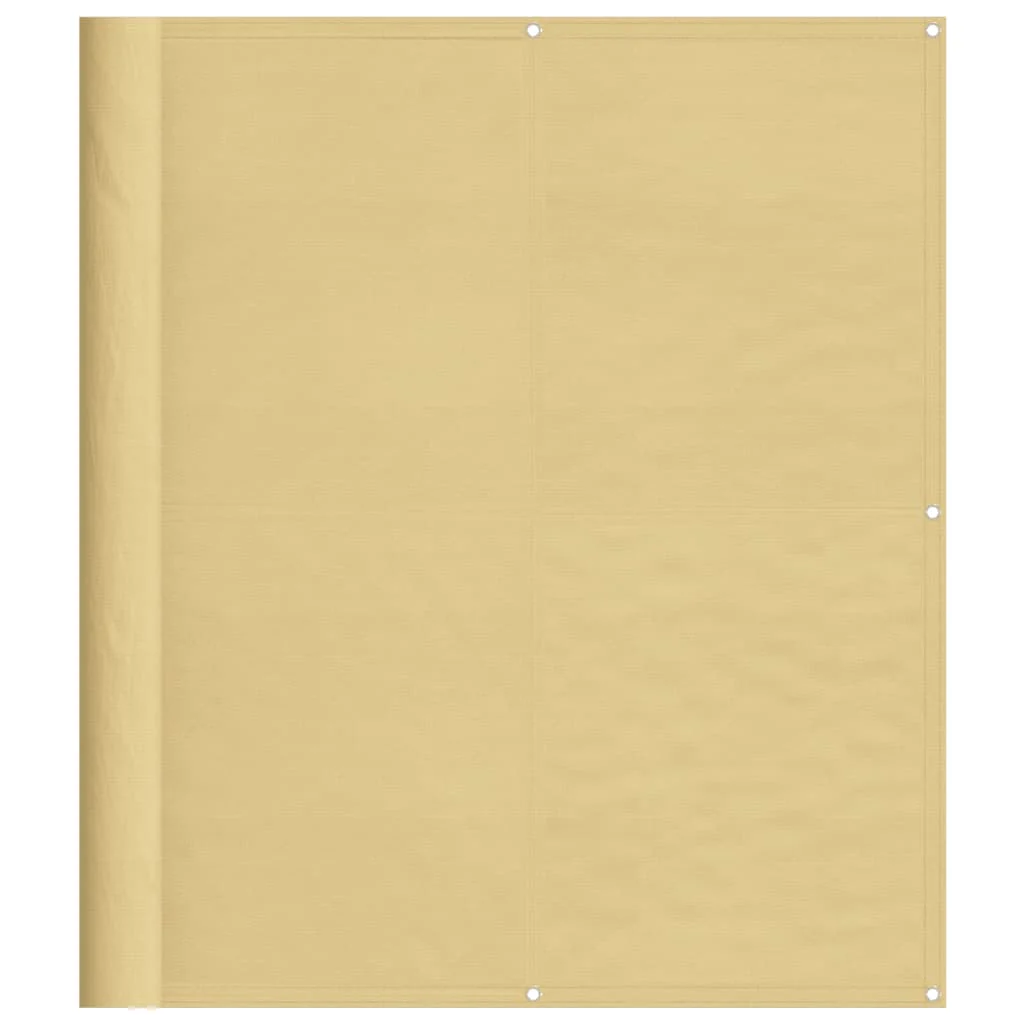 altanafskærmning 120x600 cm 100 % polyester sandfarvet - Image 2
