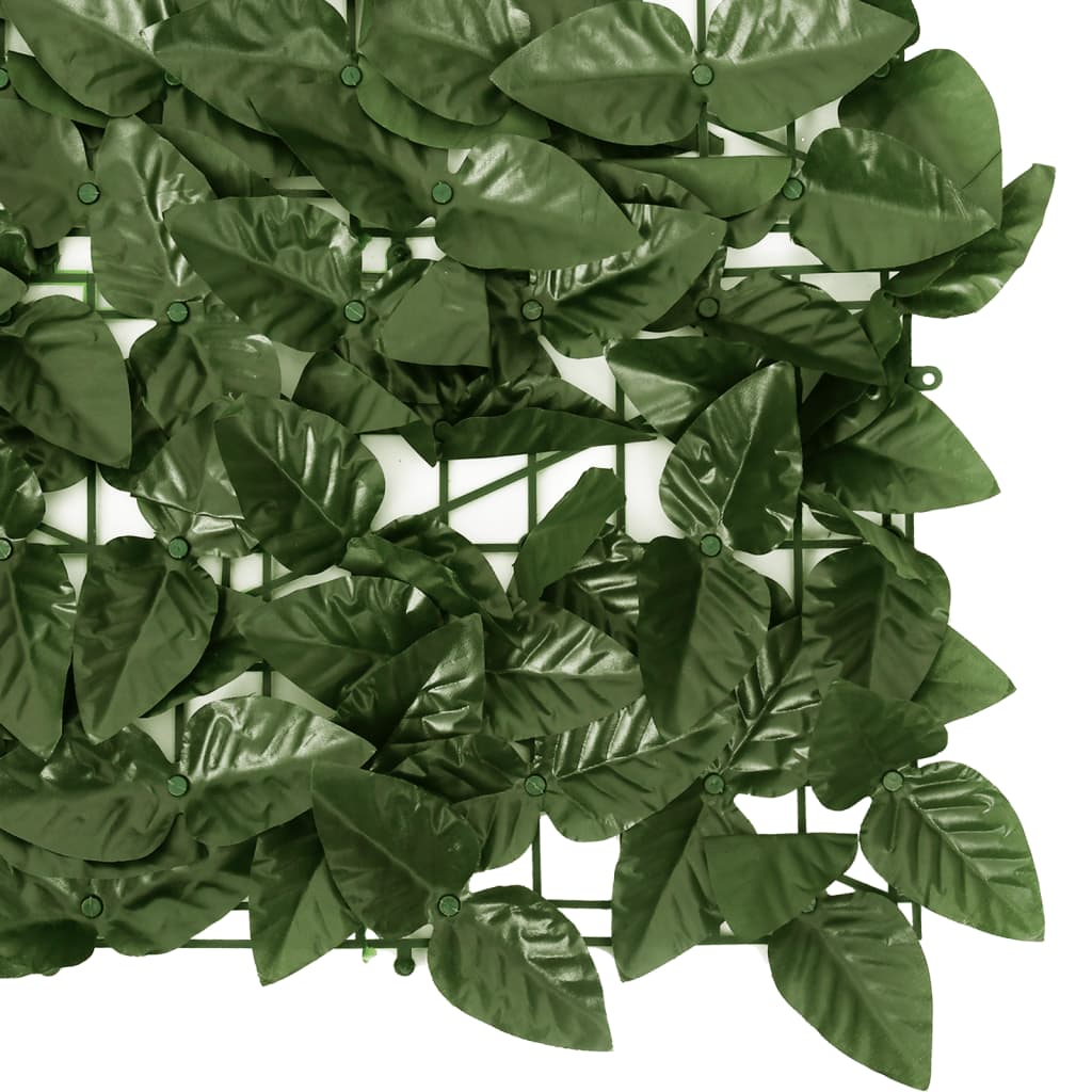 altanafskærmning 600x75 cm med mørkegrønne blade - Image 4