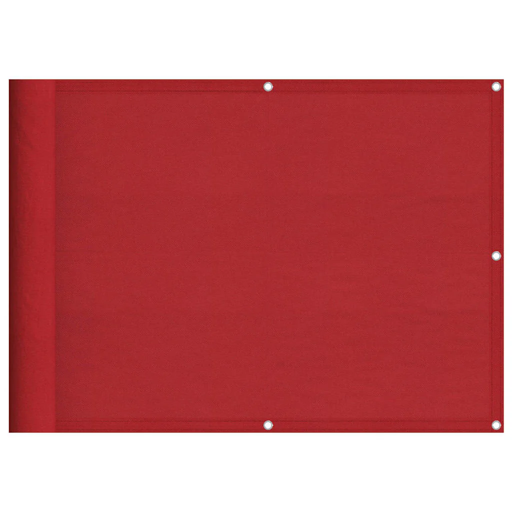altanafskærmning 75x1000 cm 100 % polyester rød - Image 2