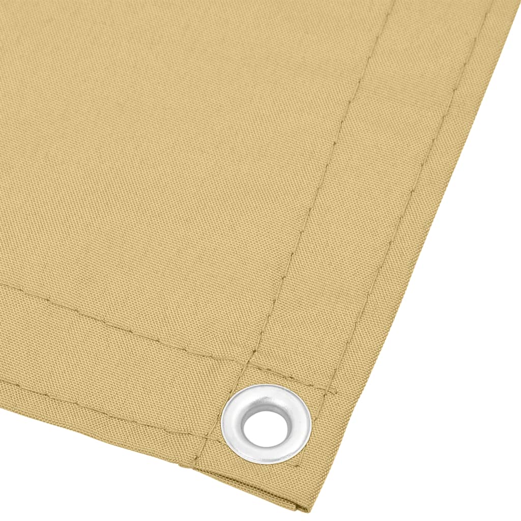 altanafskærmning 75x1000 cm 100 % polyester sandfarvet - Image 4