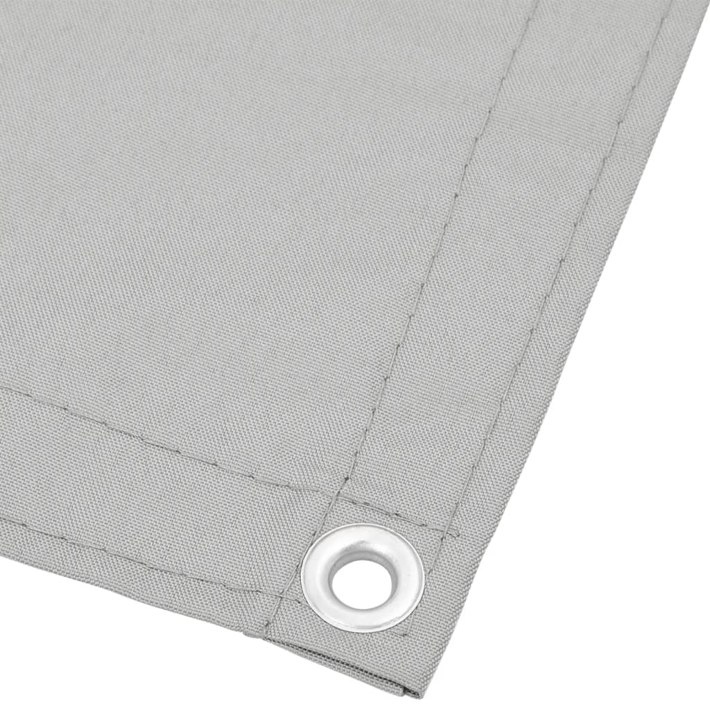 altanafskærmning 90x1000 cm 100 % polyester lysegrå - Image 4